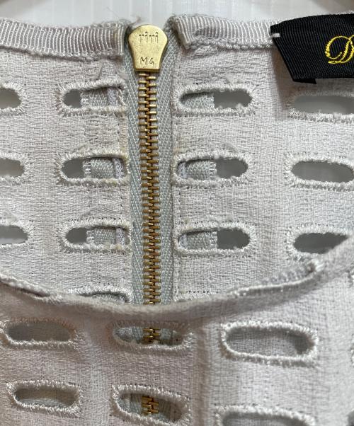 DRAWER（ドゥロワー）DRAWER (ドゥロワー) コットンエンブロイダリーブラウス/6521-299-0969 ブルー サイズ:Freeの古着・服飾アイテム