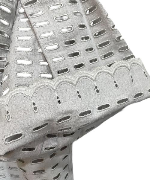 DRAWER（ドゥロワー）DRAWER (ドゥロワー) コットンエンブロイダリーブラウス/6521-299-0969 ブルー サイズ:Freeの古着・服飾アイテム