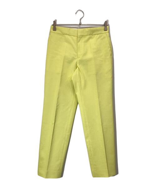DRAWER（ドゥロワー）Drawer (ドゥロワー) コットンツイルベーシックパンツ イエロー サイズ:36の古着・服飾アイテム