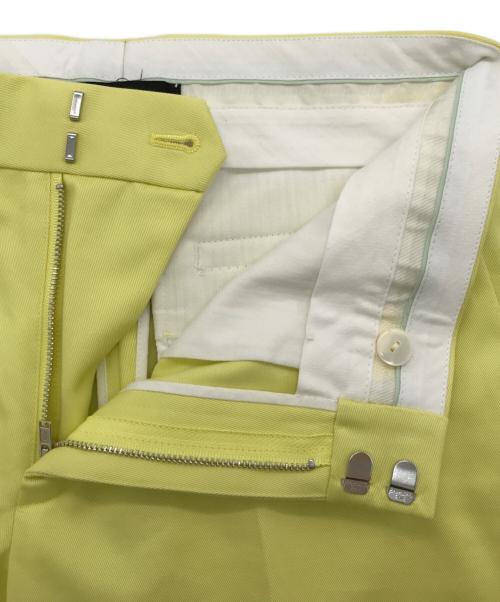DRAWER（ドゥロワー）Drawer (ドゥロワー) コットンツイルベーシックパンツ イエロー サイズ:36の古着・服飾アイテム