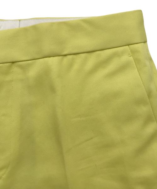 DRAWER（ドゥロワー）Drawer (ドゥロワー) コットンツイルベーシックパンツ イエロー サイズ:36の古着・服飾アイテム