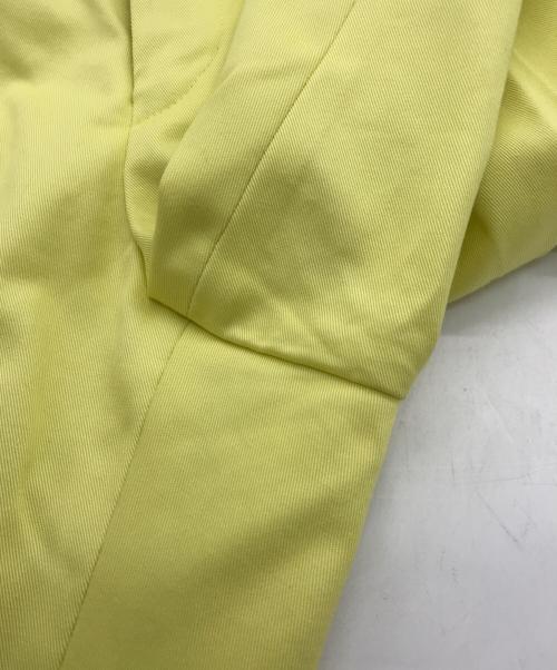 DRAWER（ドゥロワー）Drawer (ドゥロワー) コットンツイルベーシックパンツ イエロー サイズ:36の古着・服飾アイテム