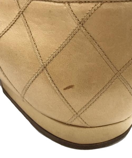 CHANEL（シャネル）CHANEL (シャネル) ビコローレキルティングパンプス ベージュ サイズ:37 1/2の古着・服飾アイテム