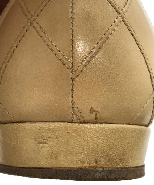 CHANEL（シャネル）CHANEL (シャネル) ビコローレキルティングパンプス ベージュ サイズ:37 1/2の古着・服飾アイテム