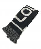 LOUIS VUITTONルイ ヴィトン）の古着「ウールカシミヤマフラー/AB0198」｜ブラック×グレー