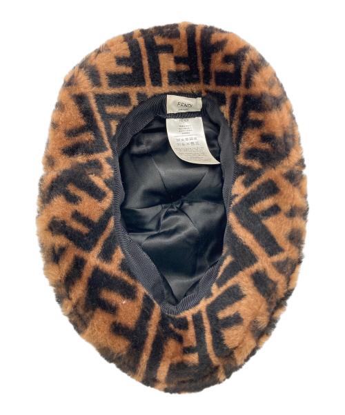 FENDI（フェンディ）FENDI (フェンディ) ファーバケットハット ブラウンの古着・服飾アイテム