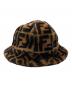 FENDI (フェンディ) ファーバケットハット ブラウン：29000円