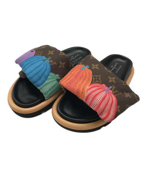 LOUIS VUITTON（ルイ ヴィトン）LOUIS VUITTON (ルイ ヴィトン) パンプキンモノグラムレザーサンダル ブラウン サイズ:36の古着・服飾アイテム