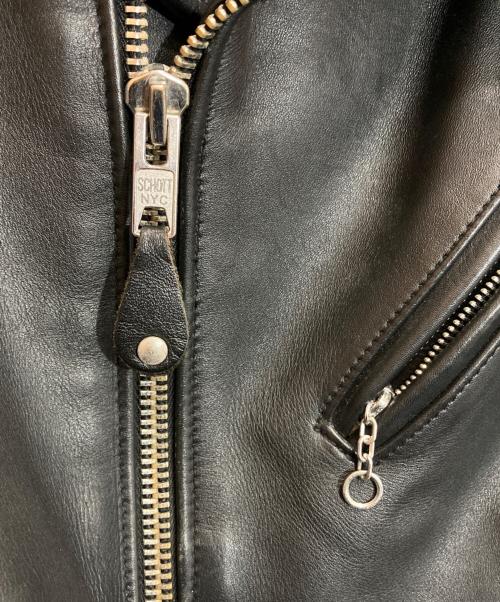 Schott（ショット）Schott (ショット) 613UST ONESTAR TALL ライダースジャケット/7164 ブラック サイズ:34の古着・服飾アイテム