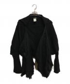 Y'sワイズ）の古着「アルパカコンビボレロカーディガン」｜ブラック