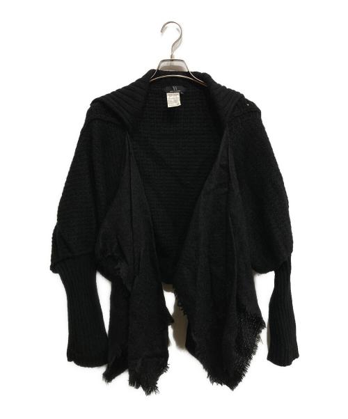 Y's（ワイズ）Y's (ワイズ) アルパカコンビボレロカーディガン ブラック サイズ:2の古着・服飾アイテム