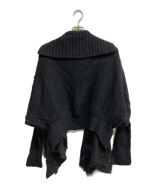 Y's（ワイズ）Y's (ワイズ) アルパカコンビボレロカーディガン ブラック サイズ:2の古着・服飾アイテム
