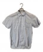 COMME des GARCONS SHIRTコムデギャルソンシャツ）の古着「オープンカラーシャツ」｜ホワイト×ブルー