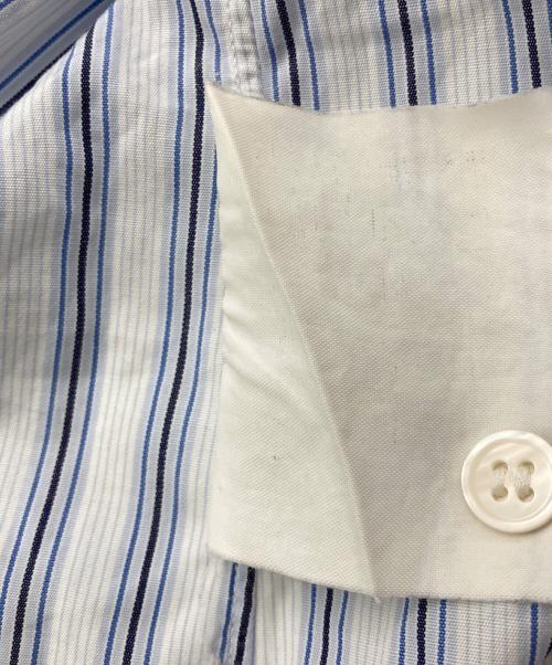 COMME des GARCONS SHIRT（コムデギャルソンシャツ）COMME des GARCONS SHIRT (コムデギャルソンシャツ) オープンカラーシャツ ホワイト×ブルー サイズ:Sの古着・服飾アイテム