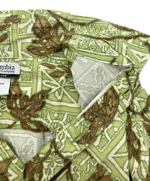 Columbia（コロンビア）Columbia (コロンビア) 総柄シャツ グリーン サイズ:Ⅿの古着・服飾アイテム