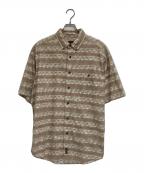 WOOLRICHウールリッチ）の古着「フィッシュパターンシャツ」｜ベージュ