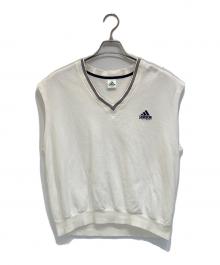 adidas（アディダス）の古着「ヴィンテージノースリーブスウェット」｜ホワイト