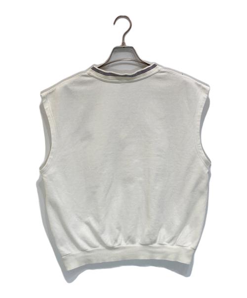 adidas（アディダス）adidas (アディダス) ヴィンテージノースリーブスウェット ホワイト サイズ:Lの古着・服飾アイテム