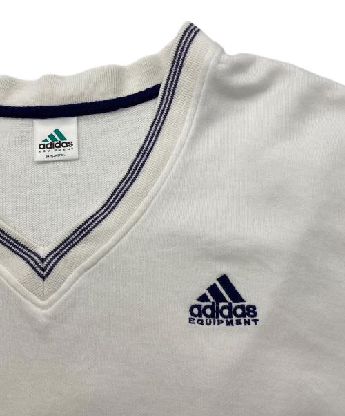 adidas（アディダス）adidas (アディダス) ヴィンテージノースリーブスウェット ホワイト サイズ:Lの古着・服飾アイテム