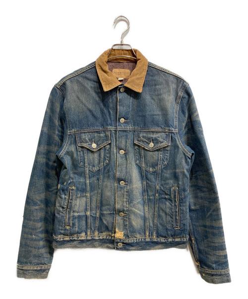 Denim & Supply Ralph Lauren（デニム＆サプライ ラルフローレン）DENIM & SUPPLY RALPH LAUREN (デニム＆サプライ ラルフローレン) ブランケットライナー デニムトラッカージャケット インディゴ サイズ:Ⅿの古着・服飾アイテム