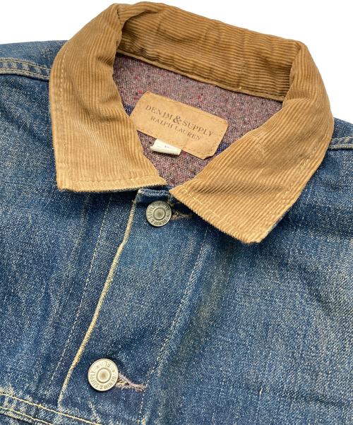 Denim & Supply Ralph Lauren（デニム＆サプライ ラルフローレン）DENIM & SUPPLY RALPH LAUREN (デニム＆サプライ ラルフローレン) ブランケットライナー デニムトラッカージャケット インディゴ サイズ:Ⅿの古着・服飾アイテム