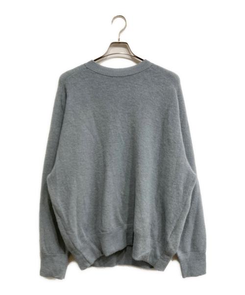 stein（シュタイン）stein (シュタイン) EXTRA FINE KID MOHAIR LS KNIT ブルー サイズ:Sの古着・服飾アイテム