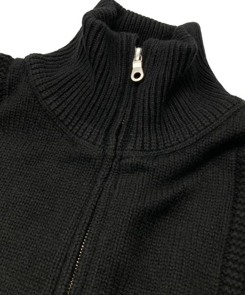 yashiki（ヤシキ）YASHIKI (ヤシキ) Akane Knit Blouson ブラック サイズ:2の古着・服飾アイテム