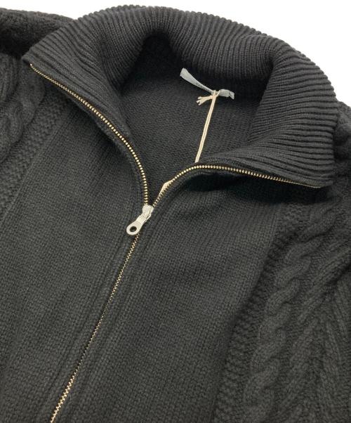 yashiki（ヤシキ）YASHIKI (ヤシキ) Akane Knit Blouson ブラック サイズ:2の古着・服飾アイテム