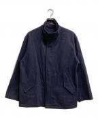 COMOLIコモリ）の古着「フェルトンジップジャケット」｜ネイビー
