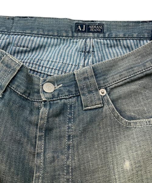 ARMANI JEANS（アルマーニジーンズ）ARMANI JEANS (アルマーニジーンズ) 加工デニムパンツ インディゴ サイズ:32の古着・服飾アイテム