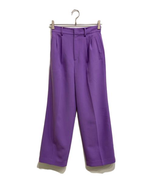 Ameri（アメリ）AMERI (アメリ) テーパードパンツ パープル サイズ:Mの古着・服飾アイテム
