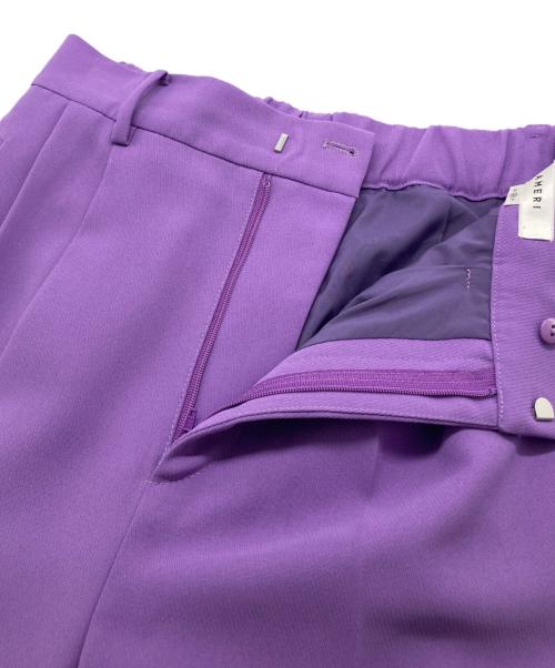 Ameri（アメリ）AMERI (アメリ) テーパードパンツ パープル サイズ:Mの古着・服飾アイテム