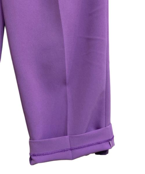 Ameri（アメリ）AMERI (アメリ) テーパードパンツ パープル サイズ:Mの古着・服飾アイテム