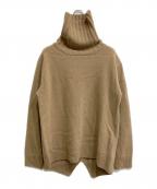 MUSEミューズ）の古着「JADE タートルネックプルオーバー」｜ベージュ