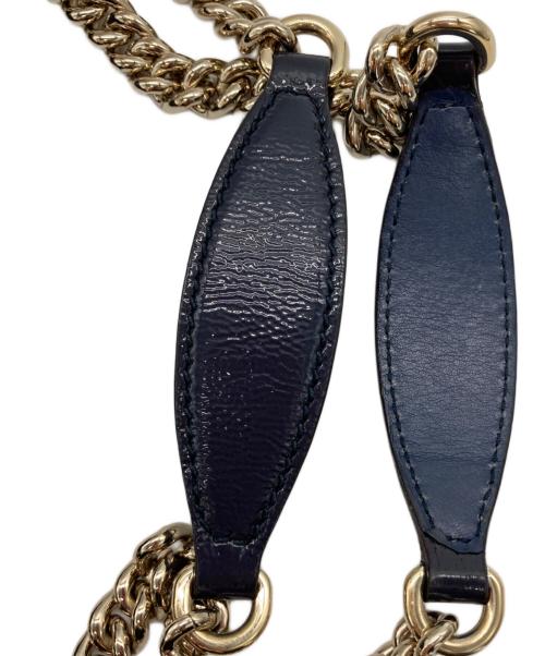 GUCCI（グッチ）GUCCI (グッチ) ソーホーインターロッキングG チェーントート/308982 ブルーの古着・服飾アイテム