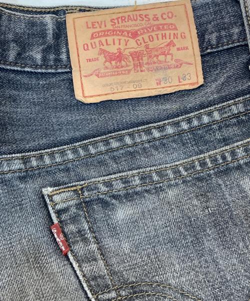 LEVI'S（リーバイス）LEVI'S (リーバイス) 先染め517ブラックデニムパンツ ブラック サイズ:SIZE 30の古着・服飾アイテム