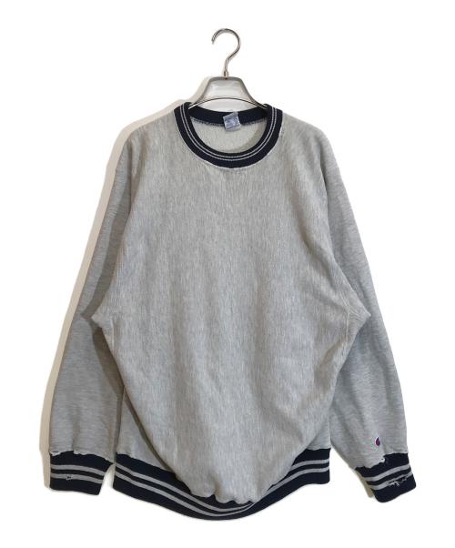 Champion REVERSE WEAVE（チャンピオン リバース ウィーブ）Champion REVERSE WEAVE (チャンピオン リバース ウィーブ) 90'sヴィンテージボロリブラインスウェット グレー サイズ:XLの古着・服飾アイテム