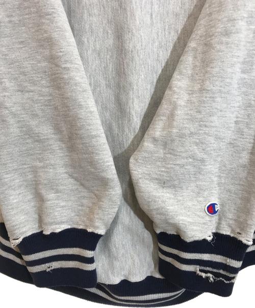 Champion REVERSE WEAVE（チャンピオン リバース ウィーブ）Champion REVERSE WEAVE (チャンピオン リバース ウィーブ) 90'sヴィンテージボロリブラインスウェット グレー サイズ:XLの古着・服飾アイテム
