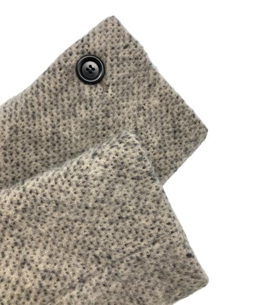 MaxMara（マックスマーラ）MaxMara (マックスマーラ) アルパカ混パイピングシャギーコート グレー サイズ:38の古着・服飾アイテム