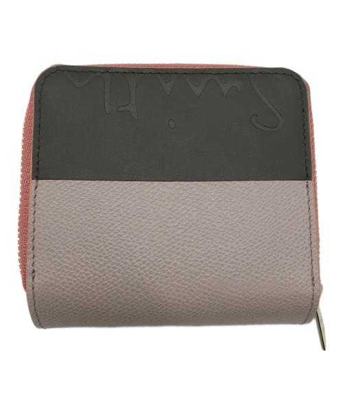 PAUL SMITH（ポールスミス）PAUL SMITH (ポールスミス) カラーブロック二つ折り財布/W442 ピンクの古着・服飾アイテム
