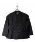 MAISON SPECIAL（メゾンスペシャル）の古着「Wool Mix Smooth Prime-Over Peaked Lapel Double Tailored Jacket/11241111209」｜ブラック