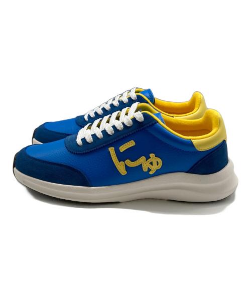 via SANGACIO（ヴィア・サンガチオ）via SANGACIO (ヴィア・サンガチオ) にゅスニーカー ブルー×イエロー サイズ:27cmの古着・服飾アイテム