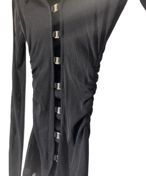 melt the lady（メルトザレディ）MELT THE LADY (メルトザレディ) sheer hook tops/ML31844 ブラック サイズ:Freeの古着・服飾アイテム