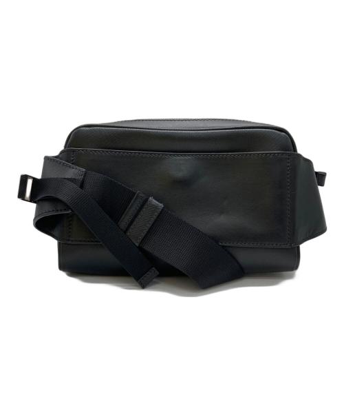 PRADA（プラダ）PRADA (プラダ) サフィアーノ トラベル バムバッグ ウエストバッグ/2VL012 ブラックの古着・服飾アイテム