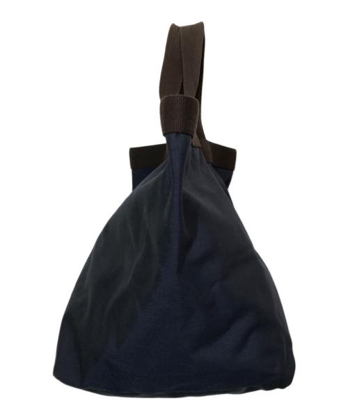 Herve Chapelier（エルベシャプリエ）Herve Chapelier (エルベシャプリエ) コーデュラ舟型トートL ネイビー×ブラウンの古着・服飾アイテム