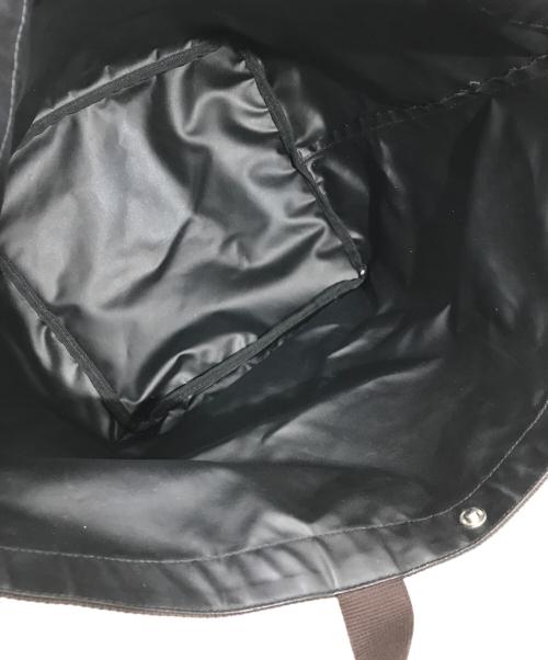 Herve Chapelier（エルベシャプリエ）Herve Chapelier (エルベシャプリエ) コーデュラ舟型トートL ネイビー×ブラウンの古着・服飾アイテム