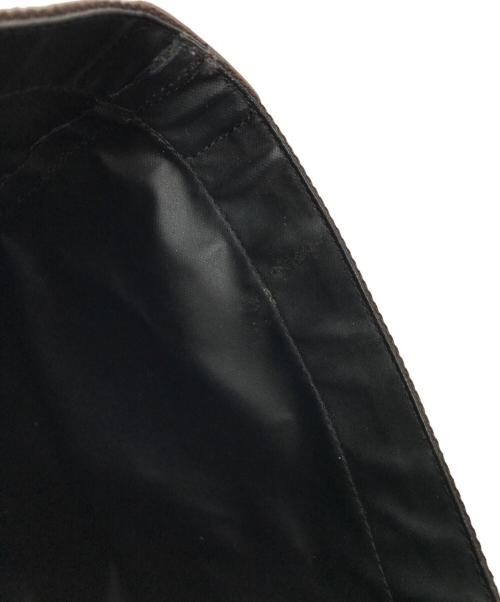 Herve Chapelier（エルベシャプリエ）Herve Chapelier (エルベシャプリエ) コーデュラ舟型トートL ネイビー×ブラウンの古着・服飾アイテム