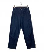 AURALEEオーラリー）の古着「HARD TWIST LIGHT DENIM PANTS/A21SP02LD」｜インディゴ