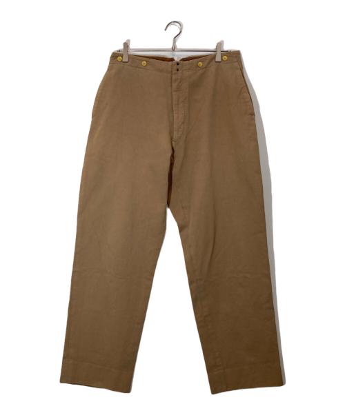 COMOLI（コモリ）COMOLI (コモリ) 製品染 バックストラップパンツ/S03-03001 ブラウン サイズ:2の古着・服飾アイテム