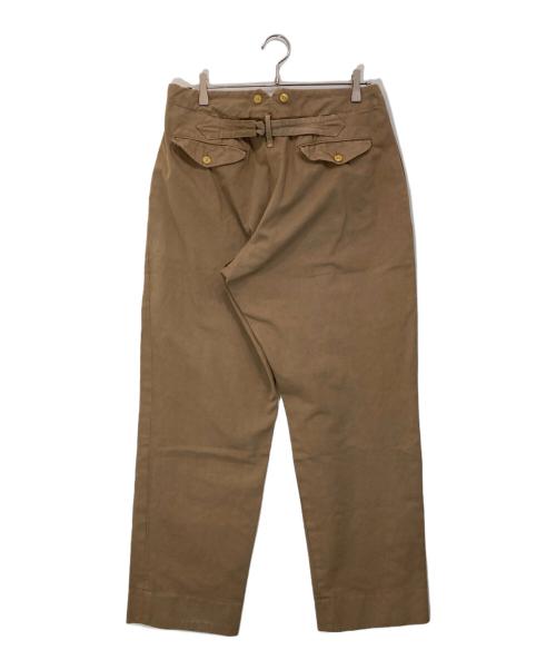 COMOLI（コモリ）COMOLI (コモリ) 製品染 バックストラップパンツ/S03-03001 ブラウン サイズ:2の古着・服飾アイテム
